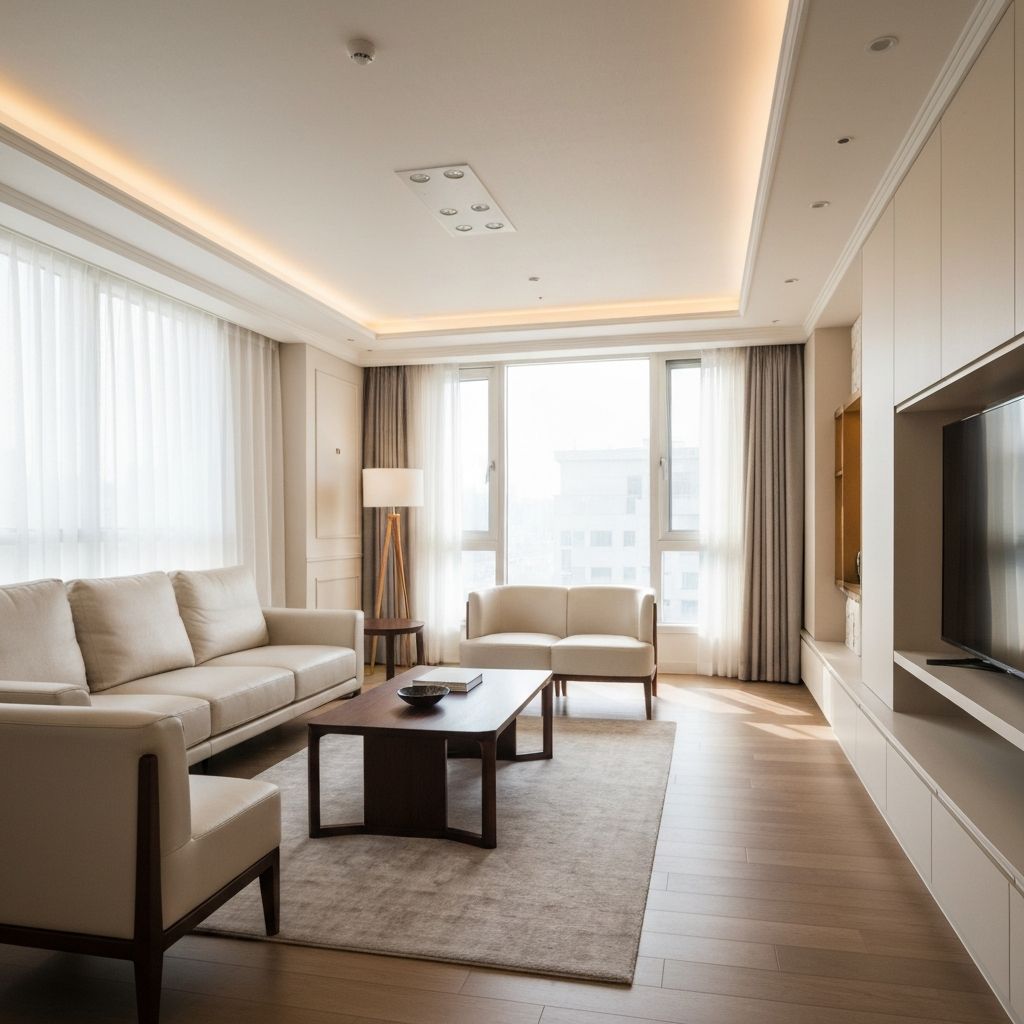 품격 인테리어 시공 사례 - 럭셔리 거실